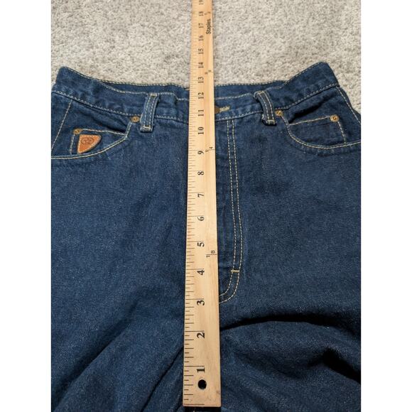 VTG Women's 90s ZENA Jeans 13 Sz 26" Dark Wash High Waist Logo Spellout - Picture 7 of 8